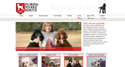 Desktop Screenshot of floridapoodlerescue.org